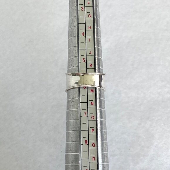 Sterling Silver 925 Oval Bezel Set Turquoise Cigar Band Ring Size 5.75 NEW - Picture 9 of 16